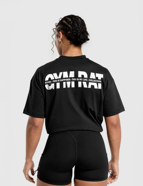Polera Gym Rat Black - Girls