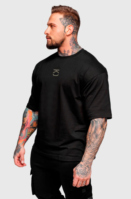 Polera Oversize Gym Rat black